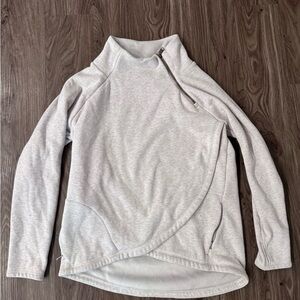 Athleta Cream Zip Pullover
